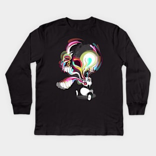 Panda Exorcism Kids Long Sleeve T-Shirt